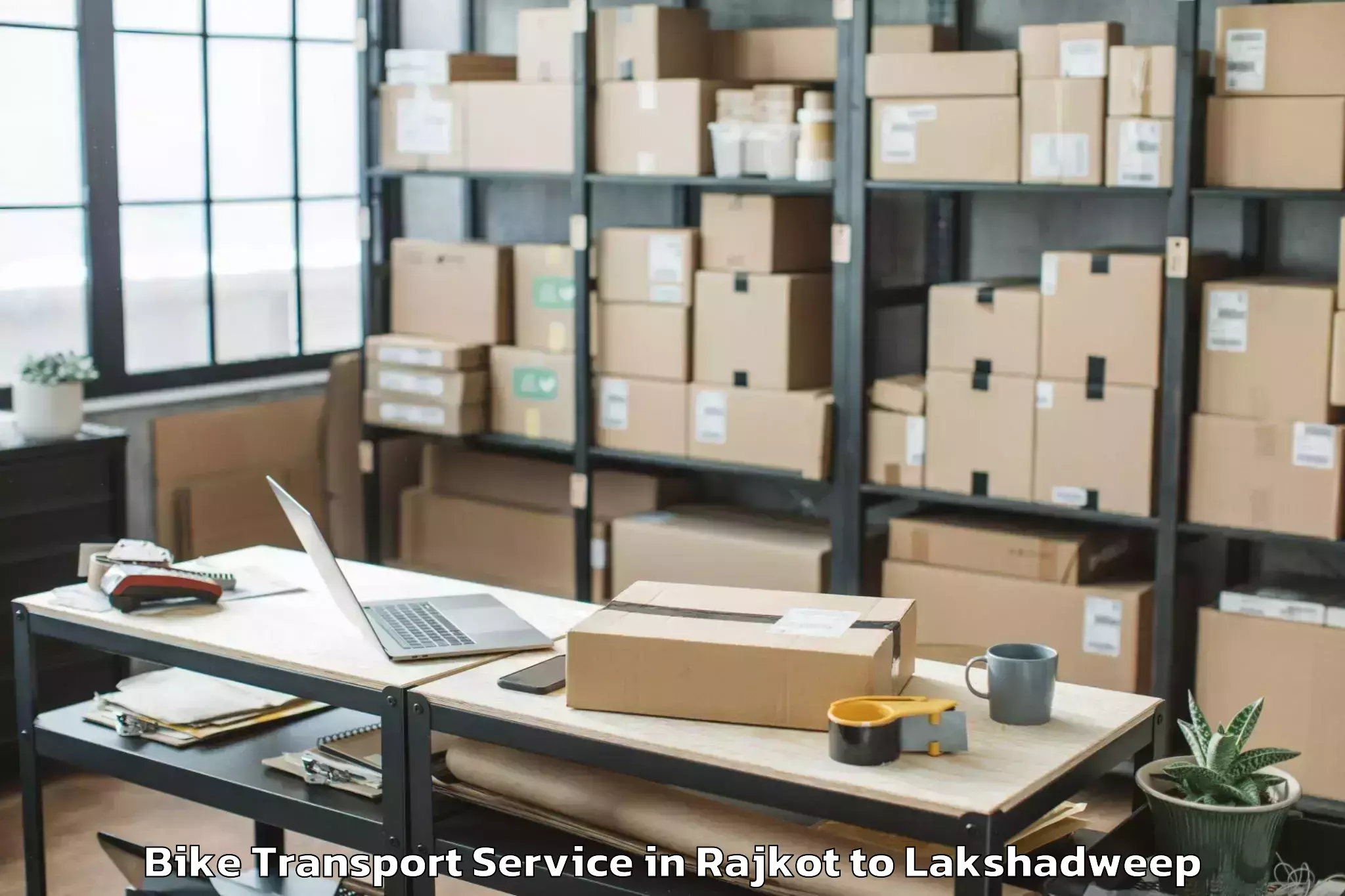 Leading Rajkot to Kavaratti Bike Transport Provider